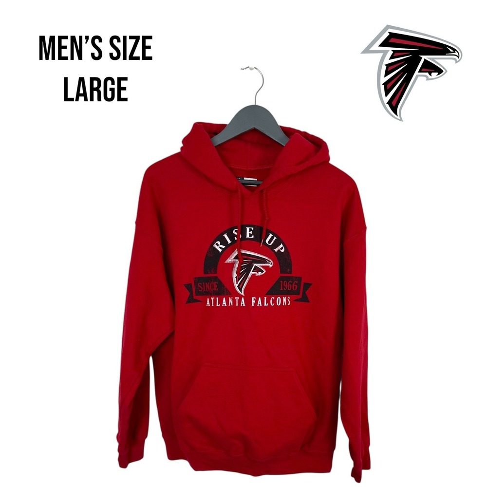 Atlanta‎ Falcons "Rise Up" NFL Hoodie – Men's Size Large – Red – Team Apparel